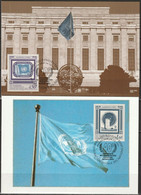 UNO Genf 1991 MK  MiNr.206 - 207  40 Jahre Postverwaltung UNPA ( D 5817 ) Günstige Versandkosten - Maximumkarten