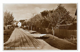 Real Photo Postcard, West Sussex, Arun, Felpham, Summerley, Cross Bush Road, Street, House. - Bognor Regis