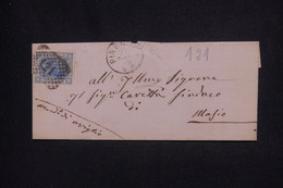 ITALIE - Lettre De Pinerolo Pour Magio En 1875 - L 134563 - Marcophilia