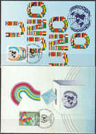 UNO Genf 1991 MK  MiNr.200 - 201 Stimmzettel, Wahlurne, UNO-Emblem ( D 5957 ) Günstige Versandkosten - Maximumkarten