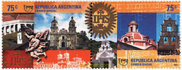 5586 MNH ARGENTINA 2001 AMERICA-UPAEP 2001 - PATRIMONIO DE LA HUMANIDAD - Gebruikt