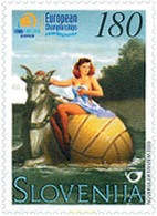 125904 MNH ESLOVENIA 2003 CAMPEONATOS DEL MUNDO DE WATERPOLO - Water Polo