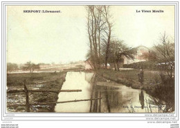 LIBRAMONT ..-- SERPONT ..-- Pêcheur . Le Vieux MOULIN . 1908 Vers LIEGE ( Mr Armand DEVALLEE ) . Voir Verso . - Libramont-Chevigny