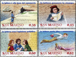 167295 MNH SAN MARINO 2005 HISTORIA DEL CORREO - Usati