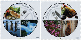 170413 MNH ISLANDIA 2005 EUROPA CEPT 2005 - GASTRONOMIA - Colecciones & Series