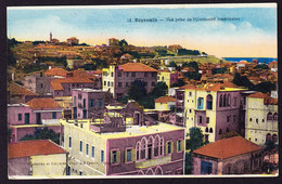 1927 Gelaufene AK Aus Beyrouth (Beirut) Mit Überdruck Ausgaben République Libanaise - Liban