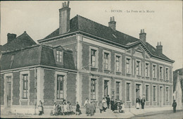 62 DIVION / La Poste Et La Mairie / CARTE ANIMEE - Divion