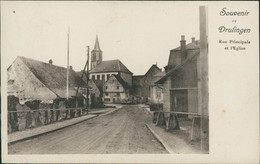 67 DRULINGEN /  Rue Principale Et Eglise / - Drulingen