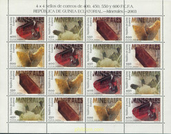 324043 MNH GUINEA ECUATORIAL 2003 MINERALES - Minéraux