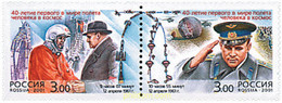5319 MNH RUSIA 2001 40 ANIVERSARIO DEL PRIMER VUELO ESPACIAL TRIPULADO - Used Stamps