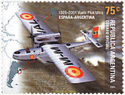 75825 MNH ARGENTINA 2001 75 ANIVERSARIO DEL VUELO DEL PLUS ULTRA - Gebraucht