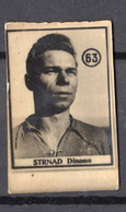 1950s YUGOSLAVIA,CROATIA,DINAMO ZAGREB,STRANAD,VINTAGE FOOTBALL TRADING CARDS,3 X 4 Cm - 1950-1959