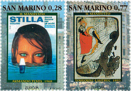 120509 MNH SAN MARINO 2003 EUROPA CEPT. ARTE DEL CARTEL - Used Stamps