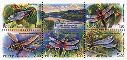 5318 MNH RUSIA 2001 LIBELULAS - Used Stamps