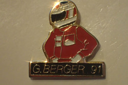 Pin's G. BERGER Pilote MARLBORO 1991 - F1