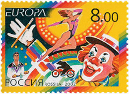 103703 MNH RUSIA 2002 EUROPA CEPT 2002 - EL CIRCO - Gebraucht