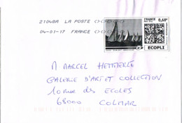 FR-L229 - FRANCE Mon Timbre En Ligne Ecopli Sur Lettre Voiliers - Druckbare Briefmarken (Montimbrenligne)