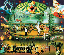 98560 MNH YUGOSLAVIA 2002 EUROPA CEPT 2002 - EL CIRCO - Used Stamps