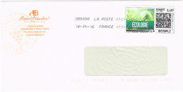 FR-L230 - FRANCE Mon Timbre En Ligne Ecopli Sur Lettre "ECOLOGIE" - Druckbare Briefmarken (Montimbrenligne)