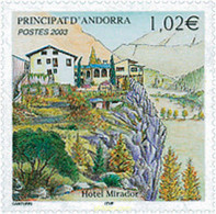 122799 MNH ANDORRA. Admón Francesa 2003 HOTEL MIRADOR - Collections