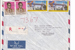 Brief / Lettre - Kinshasa To Dar Es Salaam - Tanzania / Tanzanië - 1971 - Aangetekend / Recommandé - Briefe U. Dokumente