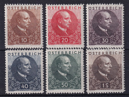 AUSTRIA 1930 - MNH - ANK 512-517 - Miklas - Nuevos