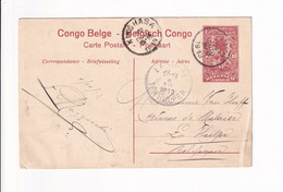 Postkaart / Carte Postale - Kinshasa To La Hulpe / Terhulpen - 1913 - Inlanders Op Een Stoomboot - Lettres & Documents