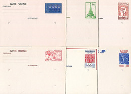 Entiers Postaux - Lot De 6 Entiers Type Commémoratifs - Collections & Lots: Stationery & PAP