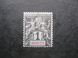 Mayotte: TB N° 1, Neuf X . - Neufs