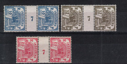 Indochine_ 3 Millésimes Taxe (1927) N° 52/54 - Timbres-taxe