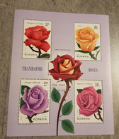 ROMÂNIA FLOWERS ROSES SHEET MNH - Unused Stamps