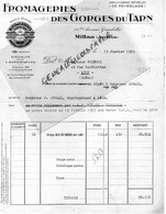 12- MILLAU- RARE FACTURE FROMAGERIES FROMAGERIE GORGES DU TARN-CAVES DE PEYRELADE-BLEU DES CAUSSES-M. VOITOUX LYON-1953 - Alimentaire