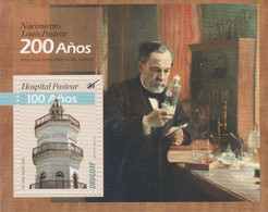 Louis Pasteur Chemist And Physicist Microbiology Microscope Rabies Vaccine Uruguay MNH S/s 2022 - Louis Pasteur