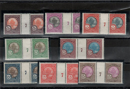 Indochine_ 7 Millésimes Taxe (1927) N° 44/51 - Timbres-taxe