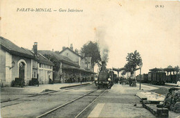 Paray Le Monial * La Gare Intérieure De La Commune * Train Locomotive * Ligne Chemin De Fer - Paray Le Monial