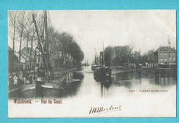 * Willebroek - Willebroeck (Antwerpen) * (Edit Thomas Saggerman) Vue Du Canal, Bateau, Péniche, Animée, Zeldzaam, TOP - Willebroek