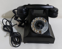 10088 Telefono Nero In Bachelite A Disco Vintage - GPO Batch Sample 7520 - Telephony