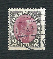 DANIMARCA 1926 - Cristiano X - 2 K. Grigio E Vinaccia  - Un 148 - Used Stamps