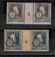 Indochine_ .2  Millésimes Taxe (1926) N °38 +41 - Portomarken