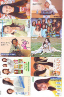 LOT 10 Telecartes Differentes Japon * FEMME Femmes (A-483) SEXY GIRL Girls Phonecards Japan * TELEFONKARTEN FRAUEN FRAU - Moda