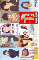 LOT 10 Telecartes Differentes Japon * FEMME Femmes (A-475) SEXY GIRL Girls Phonecards Japan * TELEFONKARTEN FRAUEN FRAU - Moda