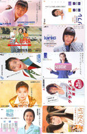 LOT 10 Telecartes Differentes Japon * FEMME Femmes (A-474) SEXY GIRL Girls Phonecards Japan * TELEFONKARTEN FRAUEN FRAU - Mode