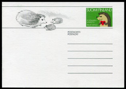 FINLAND 1990 Definitive Postcard: Hedgehog, Unused  Michel P164 - Interi Postali