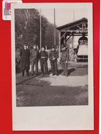 Photo Format CPA VILLACOUBLAY Groupe Militaires Et Civils Hangar  Gare Aviation ??? Novembre 1939 - Velizy