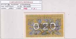 LITUANIA 0,20 TALONU 1991 P30 - Litouwen