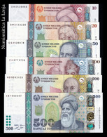 Tajikistán Set 6 Banknotes 10 20 50 100 200 500 Somoni 2021 Pick 21c-28 SC UNC - Tadschikistan