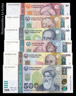 Tajikistán Set 6 Banknotes 10 20 50 100 200 500 Somoni 2021 Pick 21c-28 SC UNC - Tadjikistan