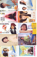 LOT 10 Telecartes Differentes Japon * FEMME Femmes (A-518) SEXY GIRL Girls Phonecards Japan * TELEFONKARTEN FRAUEN FRAU - Fashion
