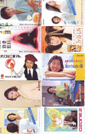 LOT 10 Telecartes Differentes Japon * FEMME Femmes (A-518) SEXY GIRL Girls Phonecards Japan * TELEFONKARTEN FRAUEN FRAU - Moda