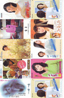 LOT 10 Telecartes Differentes Japon * FEMME Femmes (A-515) SEXY GIRL Girls Phonecards Japan * TELEFONKARTEN FRAUEN FRAU - Mode